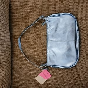 Little Girl's Blue Metallic Purse